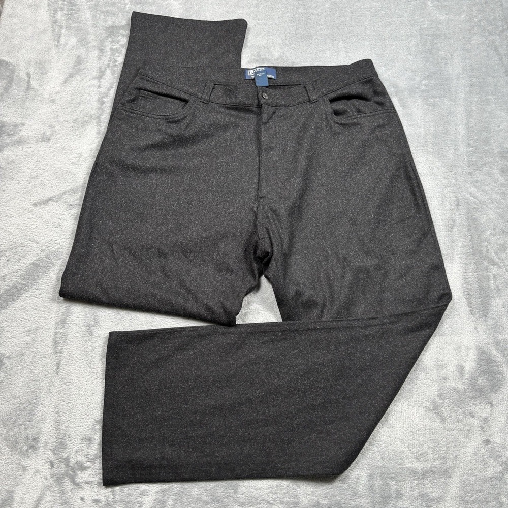 Polo Ralph Lauren Heavy Wool Flannel Tweed Trousers Pants Wide Leg 38x32*